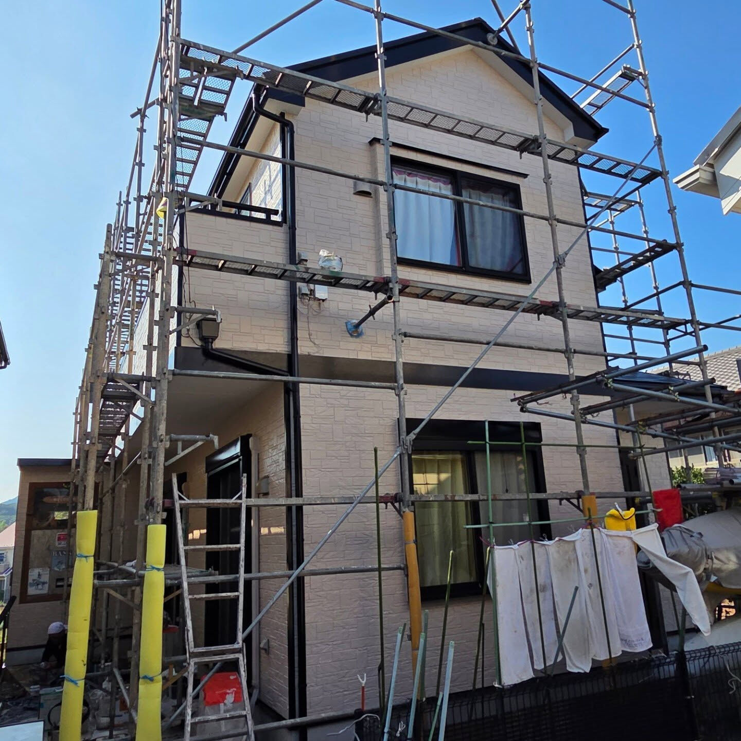 平塚市で戸建ての塗装工事完了しました