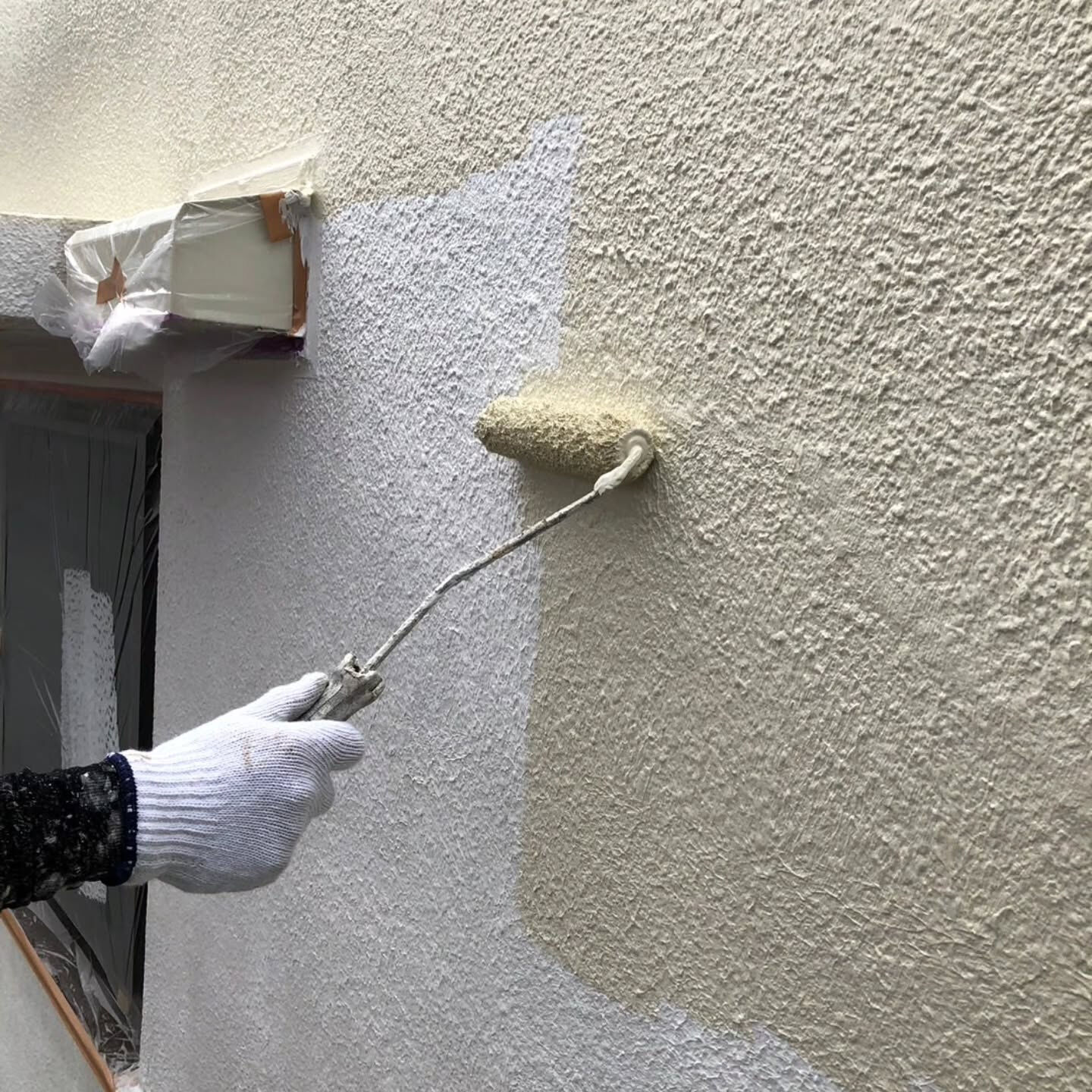 東京都町田市のマンションでの外壁塗装完了です